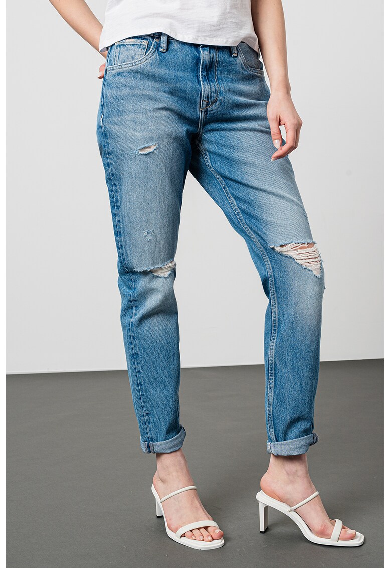 Дънки със захабен ефект Pepe Jeans London