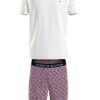 Къса памучна пижама с лого Tommy Hilfiger