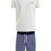 Къса пижама от органичен памук Tommy Hilfiger