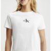 Къса тениска с лого CALVIN KLEIN JEANS