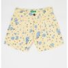 Къси флорални дънки United Colors of Benetton