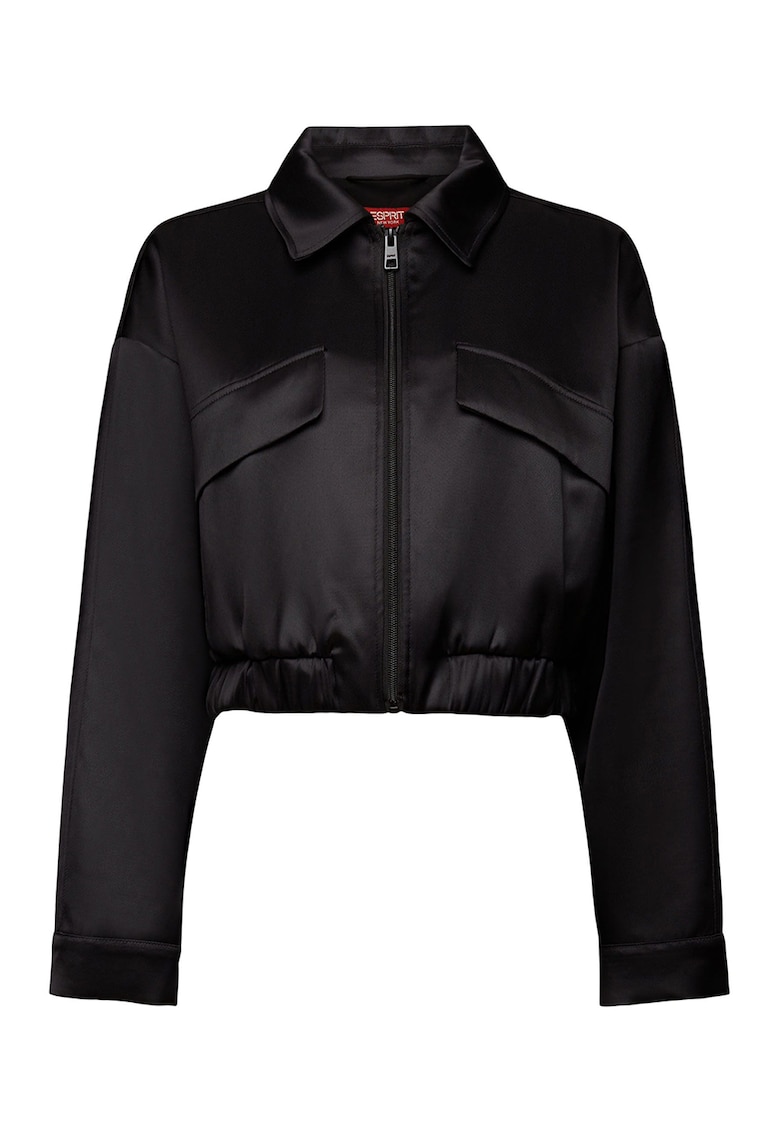 Късо яке бомбър със сатиниран ефект Esprit