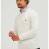 Памучен фино плетен пуловер Giorgio di Mare