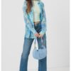 Памучна риза с принт GUESS JEANS