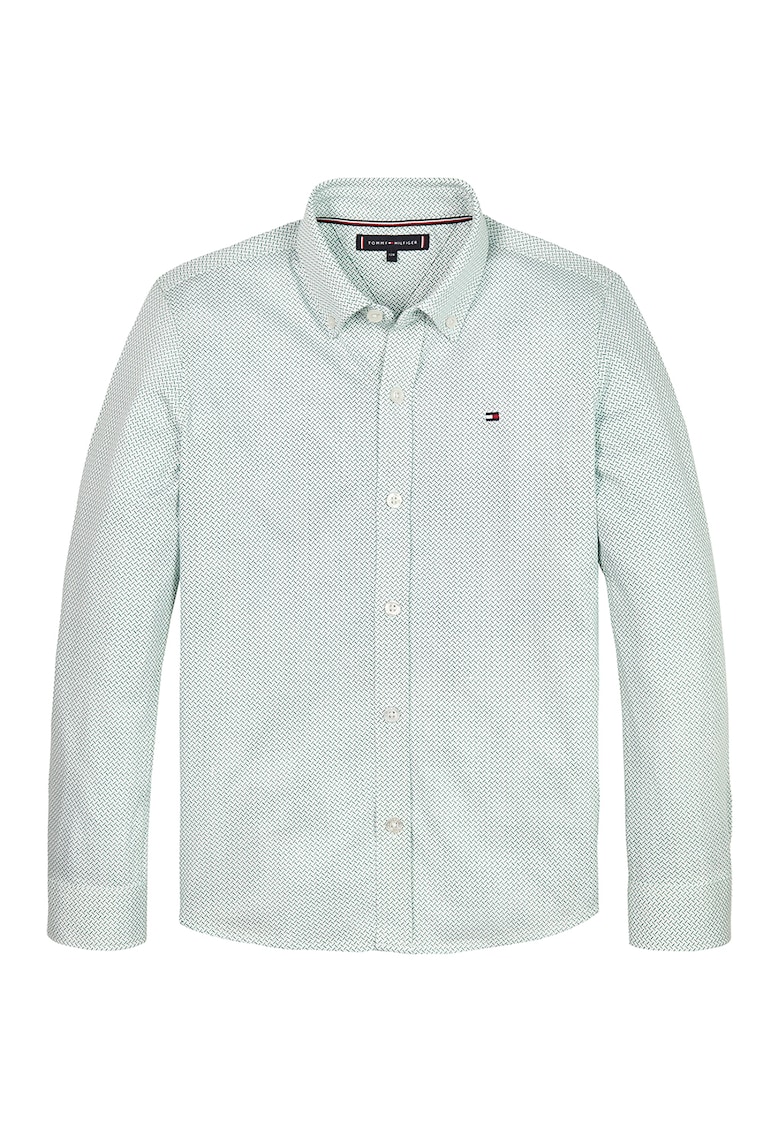 Памучна тениска с класическа яка Tommy Hilfiger
