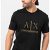 Памучна тениска с лога ARMANI EXCHANGE