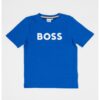 Памучна тениска с лого BOSS Kidswear