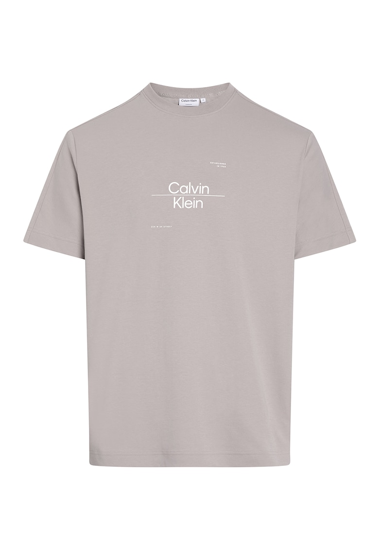 Памучна тениска с лого CALVIN KLEIN