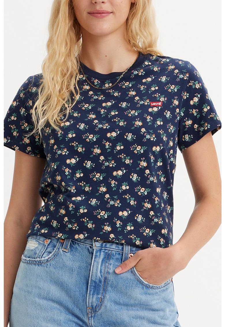 Памучна тениска с принт Levis