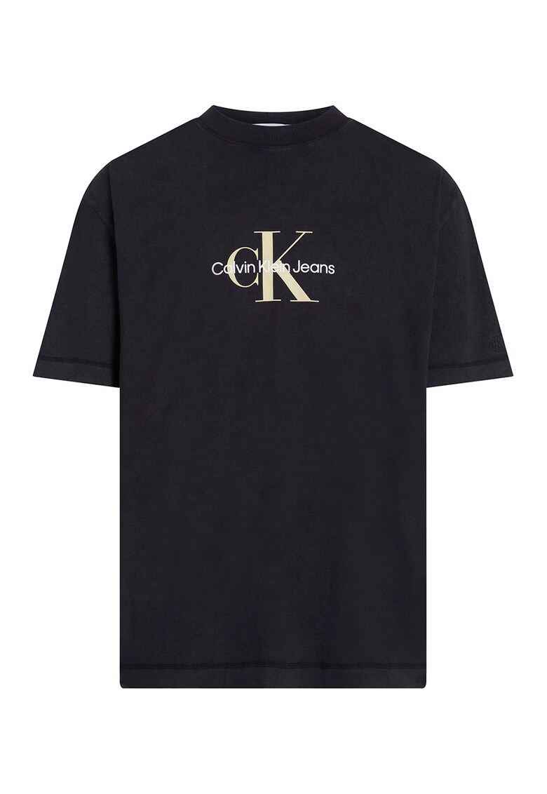Памучна тениска със свободна кройка CALVIN KLEIN JEANS