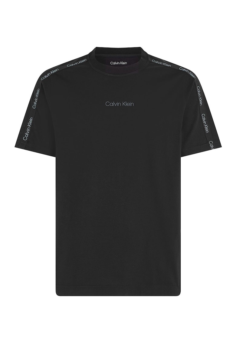 Памучна фитнес тениска с лого CALVIN KLEIN