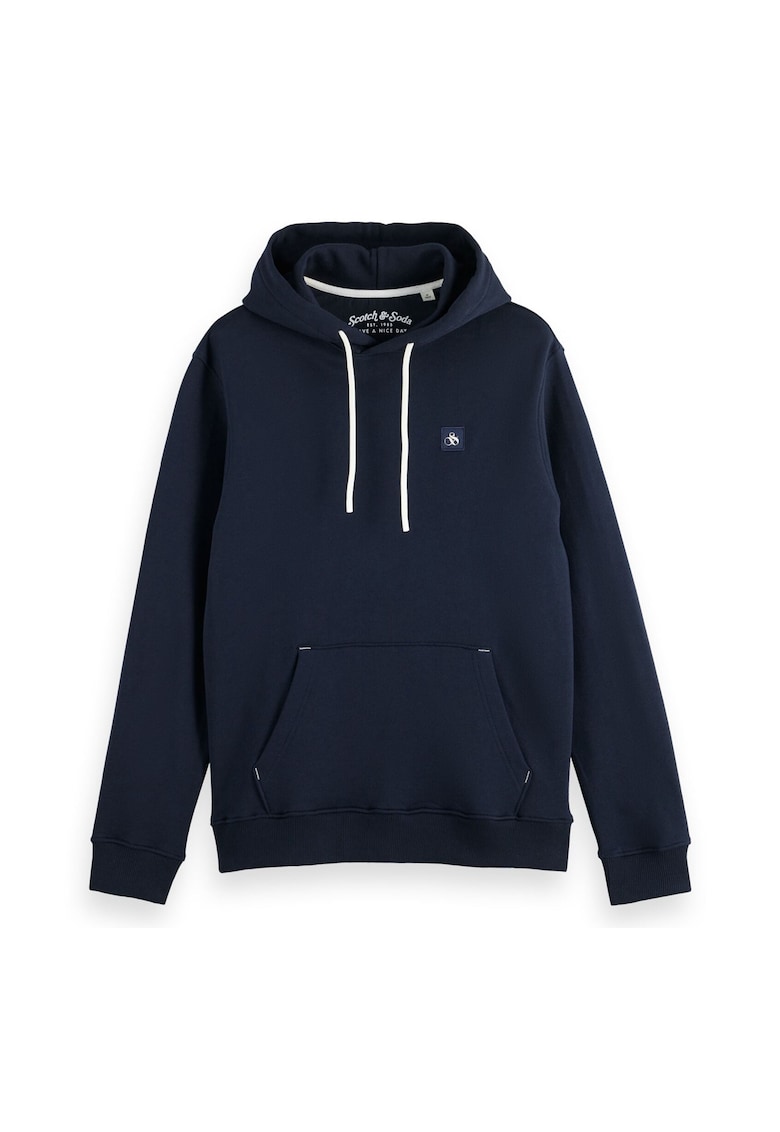 Памучно худи Essential 25935 с джоб кенгуру Scotch  Soda