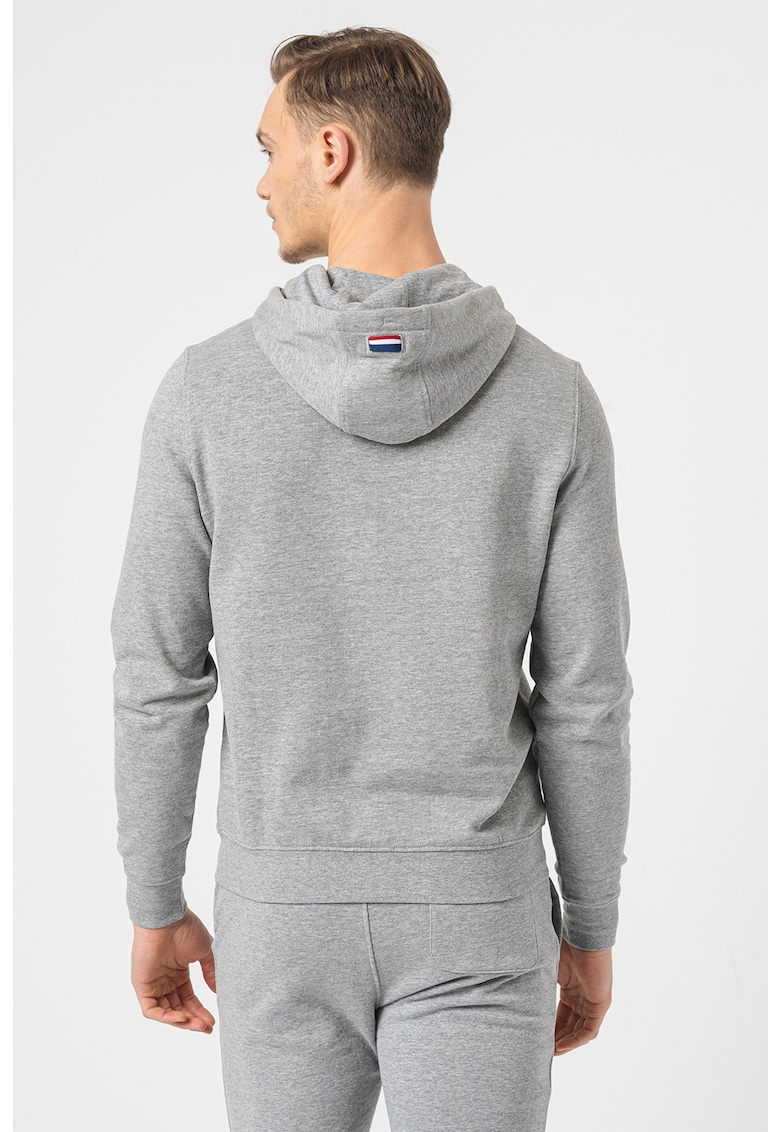 Памучно худи с джоб кенгуру US Polo Assn