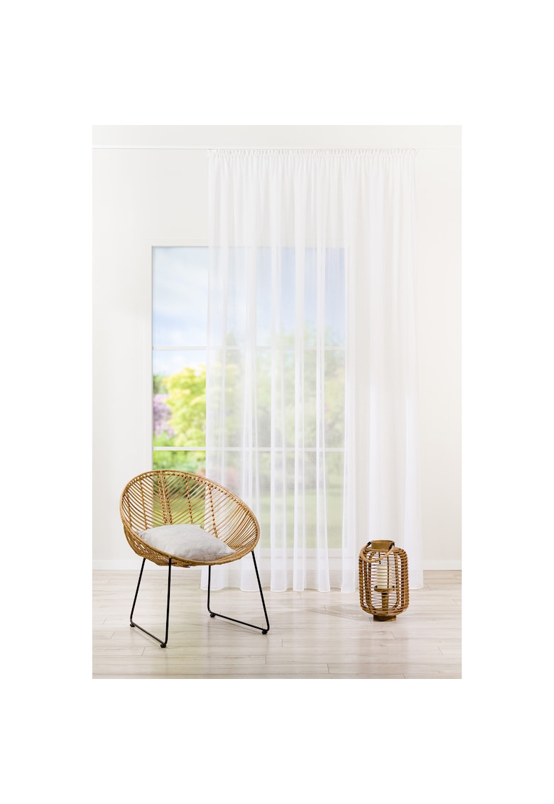 Перде Plano -  Interior - с перделък - мрежа - 300x260 см - бяло Mendola