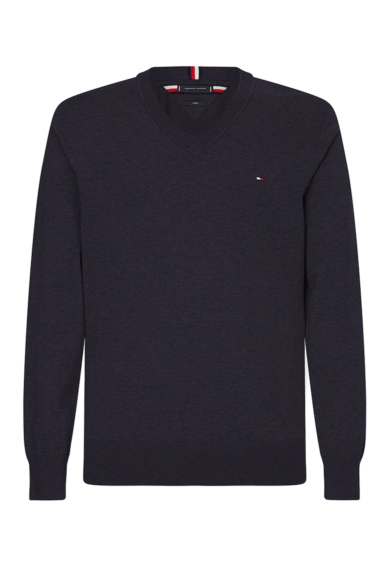 Пуловер с памук и шпиц Tommy Hilfiger