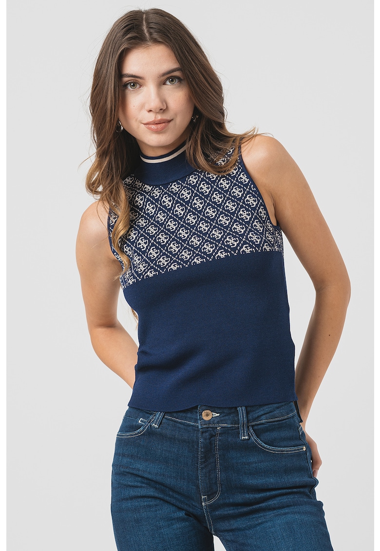 Пуловер слим без ръкави GUESS JEANS
