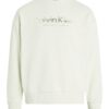 Суитшърт от органичен памук с овално деколте CALVIN KLEIN