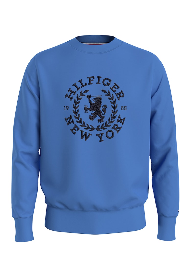 Суитшърт с бродирано лого - Светлосин - Tommy Hilfiger