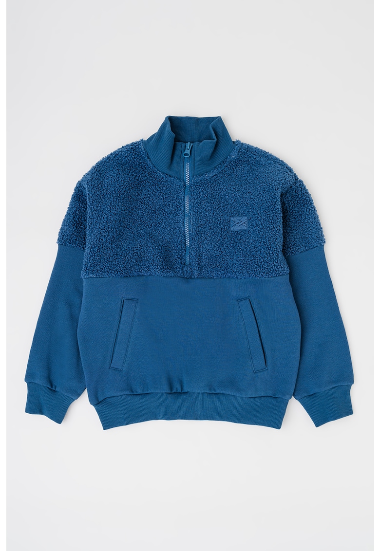 Суитшърт с къс цип United Colors of Benetton