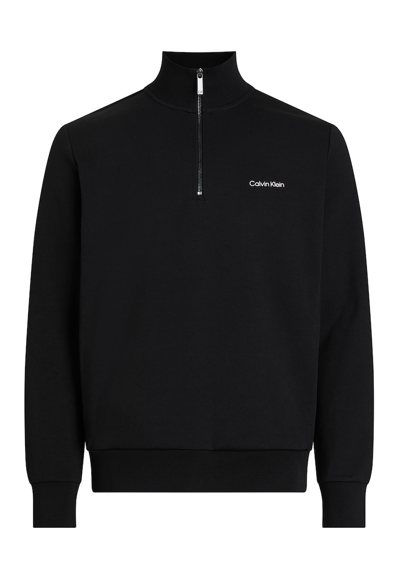 Суитшърт с памук и къс цип CALVIN KLEIN