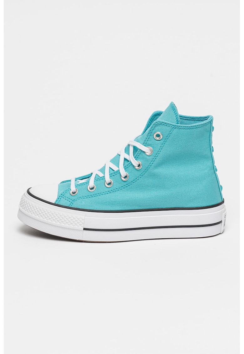 Текстилни кецове с равна платформа и лого Converse