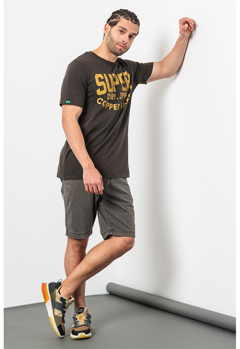 Тениска Copper Label с овално деколте SUPERDRY