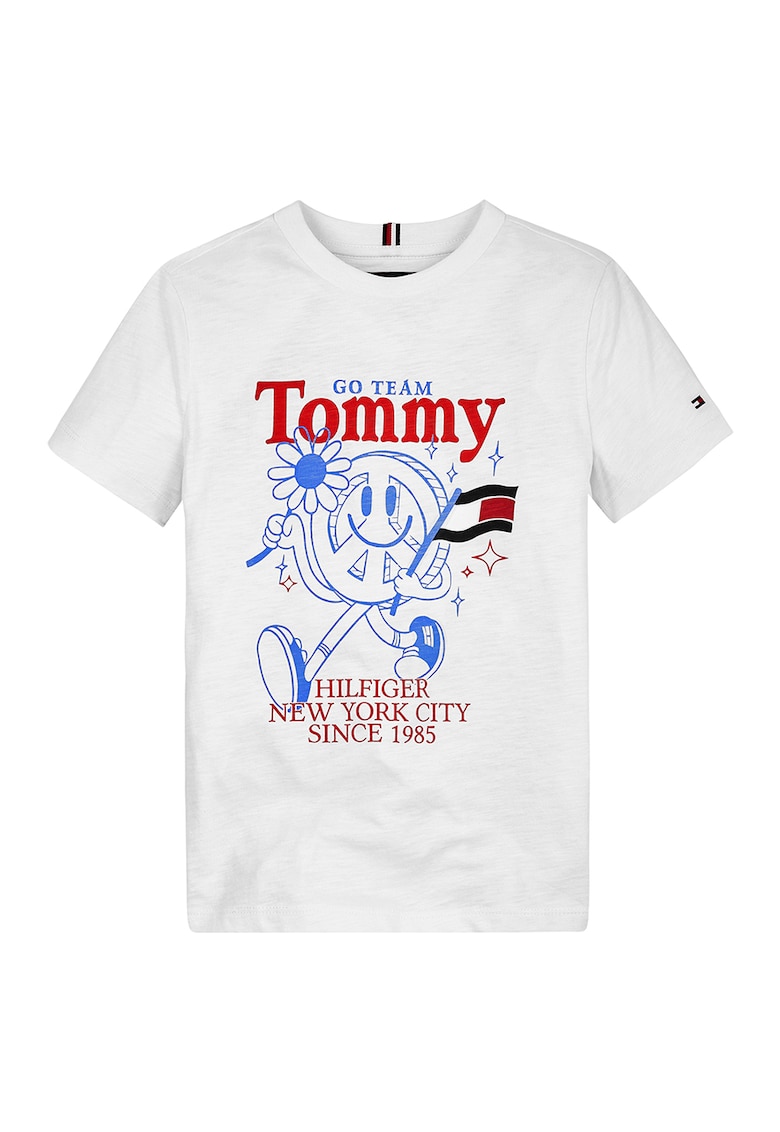 Тениска от органичен памук с принт Tommy Hilfiger
