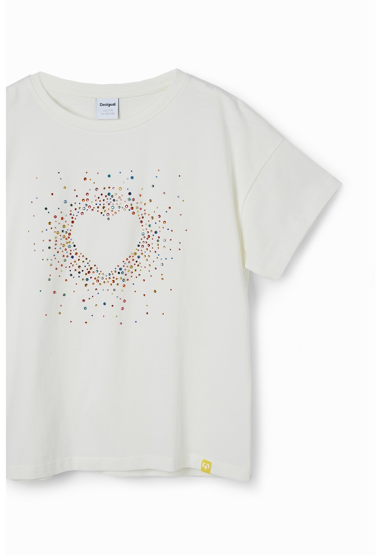 Тениска с декоративни камъни DESIGUAL