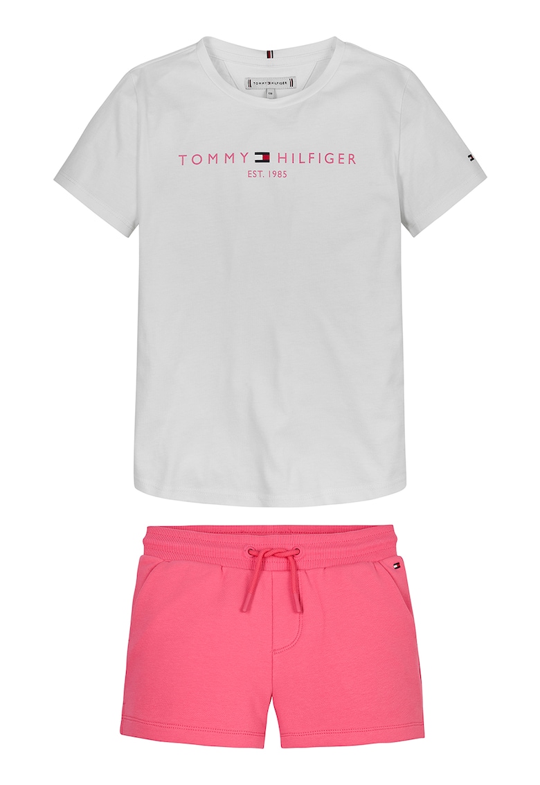 Тениска с овално деколте и къс панталон Tommy Hilfiger