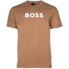Тениска с овално деколте и лого BOSS