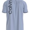 Тениска с овално деколте и лого CALVIN KLEIN