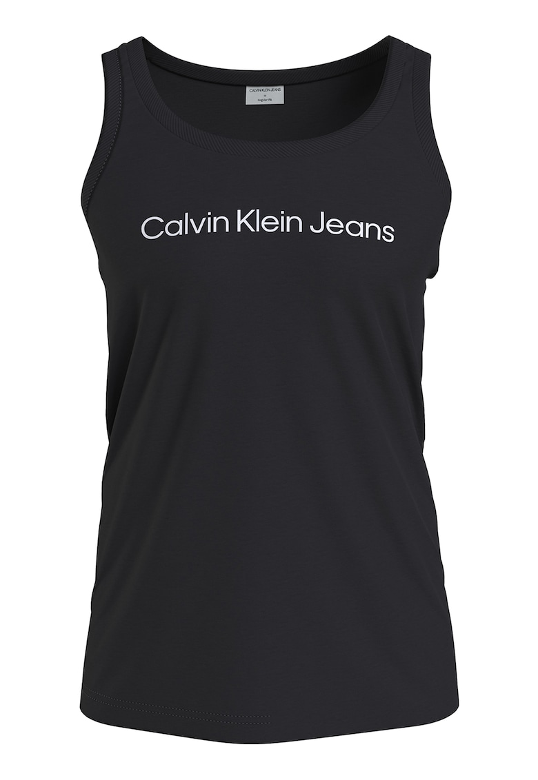 Топ с изрязан гръб и лого CALVIN KLEIN JEANS