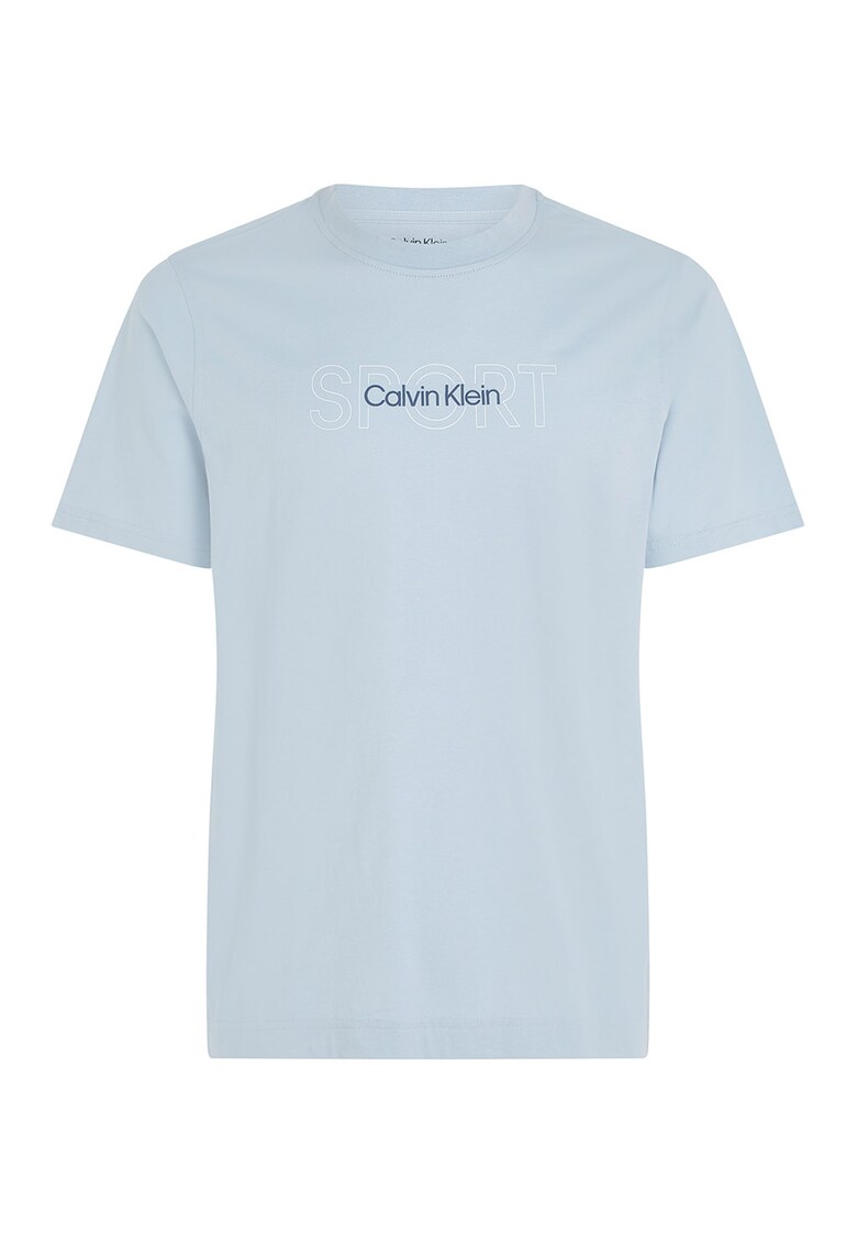 Тренировъчна тениска с овално деколте CALVIN KLEIN