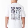 Уголемена тениска с щампа на New York Yankees New Era