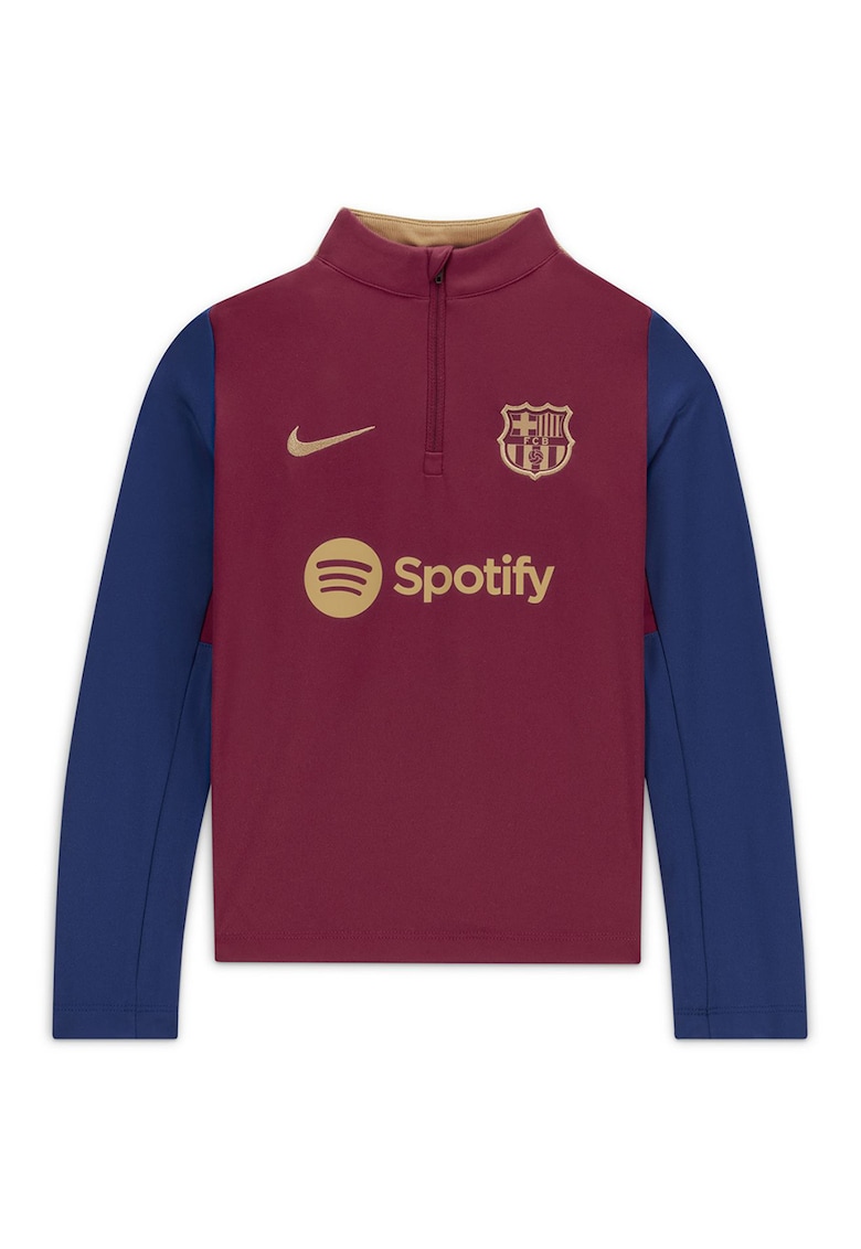 Футболна блуза FCB с къс цип Nike