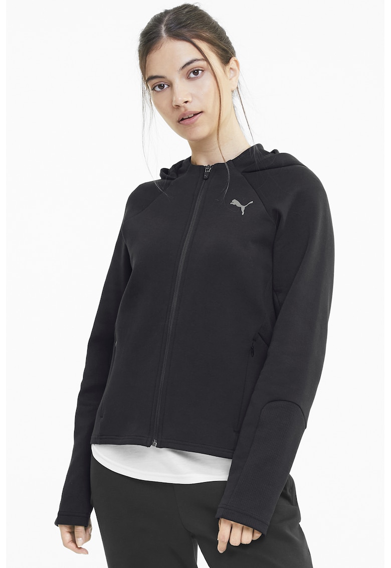 Худи Evostripe с цип и ръкави реглан Puma
