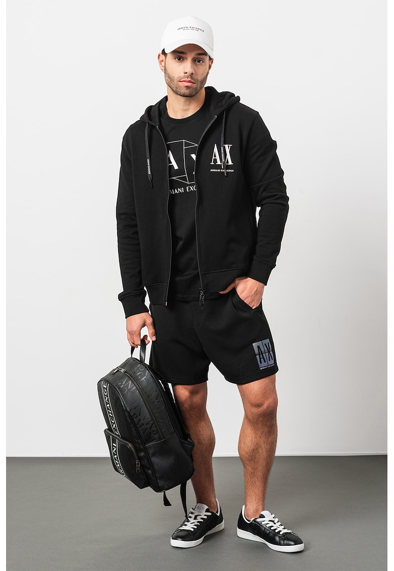 Памучно худи с бродирано лого ARMANI EXCHANGE