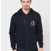Памучно худи с бродирано лого ARMANI EXCHANGE