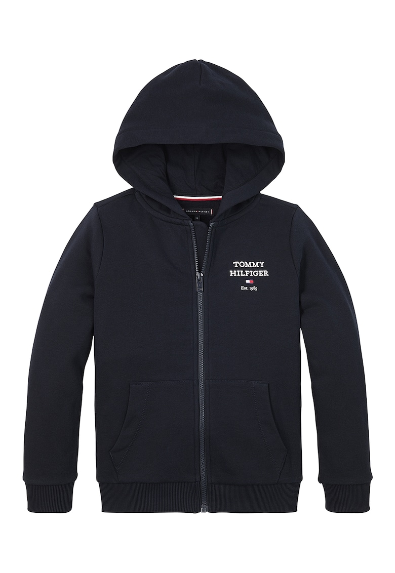 Худи с органичен памук с цип Tommy Hilfiger