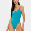 Calvin Klein Swimwear Бански костюм KW0KW02341 Син за Жени цена