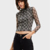 Desigual Блуза Karen 22WWTKA4 Черен Slim Fit за Жени цена