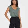 ONLY Блуза Petra 15315803 Зелен Slim Fit за Жени цена