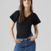 Vero Moda Блуза Ginny 10278323 Черен Slim Fit за Жени цена