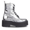 Tommy Jeans Боти Tjw Flatform Zip Up Metallic EN0EN02403 Сив за Жени цена