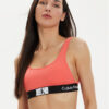 Calvin Klein Swimwear Горнище на бански KW0KW02354 Коралов за Жени цена