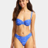 Seafolly Горнище на бански Set Sail 31470 Син за Жени цена