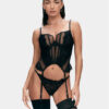 Hunkemöller Дамски силиконови чорапи 205173 Черен за Жени цена