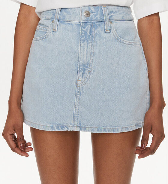 Дънкова пола Calvin Klein Jeans за Жени цена