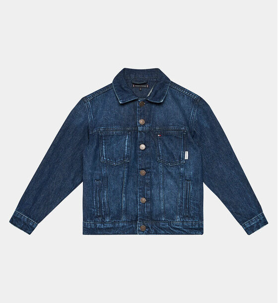 Tommy Hilfiger Дънково яке Oversized Trucker Bleach KB0KB08135 Син Regular Fit за Момчета цена