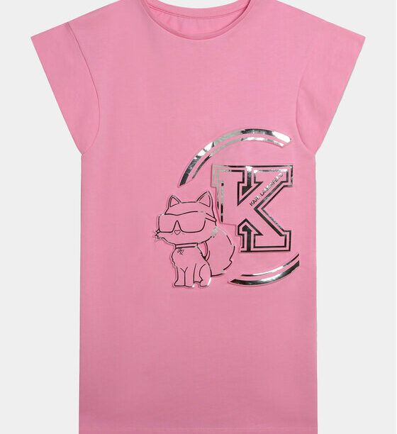 Ежедневна рокля Karl Lagerfeld Kids за Момичета
